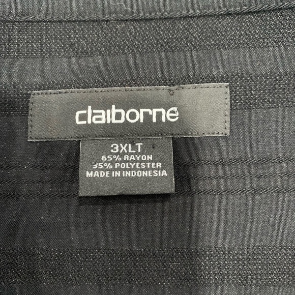 Liz Claiborne, black, size 3xl black with dark, black pinstriping,1 front pocket - Picture 7 of 11